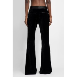 cotton velvet tuxedo flare pants