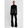 cotton velvet tuxedo flare pants