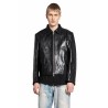 top dyed leather mini jacket