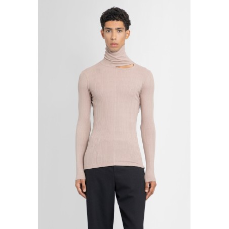 turtleneck top with signature opening