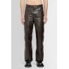 polished leather trousers