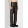 polished leather trousers