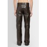 polished leather trousers