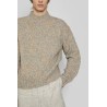 mock neck xy-plane knit sweater