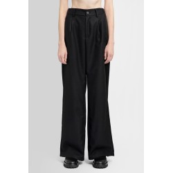 wide leg wool trousers