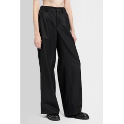 wide leg wool trousers