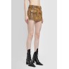 distressed brown hells mini skirt