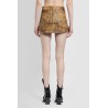 distressed brown hells mini skirt