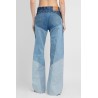 regenerated denim moonogram wide leg trousers