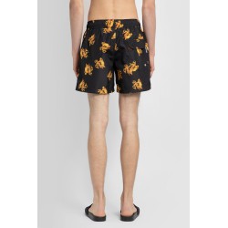 burning monogram swim shorts