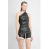 athena tank top in stretch lambskin