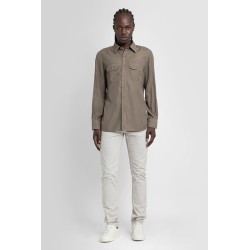 fluid light twill leisure shirt