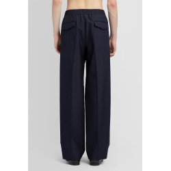 wool twill track trousers