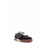 fendi match suede and canvas sneakers