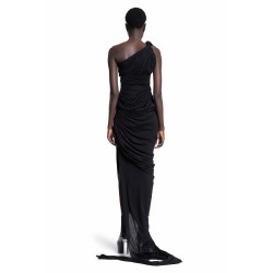 lido draped gown in cotton gauze jersey