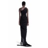 lido draped gown in cotton gauze jersey