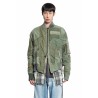 mixed army flight jacket