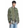 mixed army flight jacket