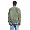 mixed army flight jacket