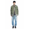 mixed army flight jacket