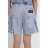 linen cotton blend shorts