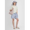 linen cotton blend shorts