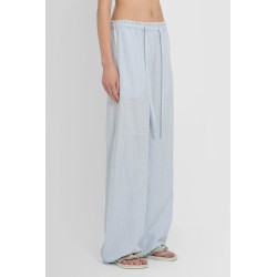 cotton linen blend relaxed trousers