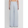 cotton linen blend relaxed trousers