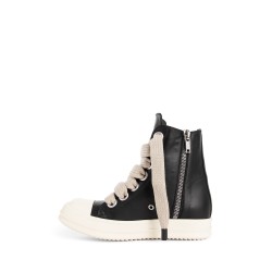 high-top sneakers with jumbo laces