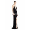 ruched evening dress