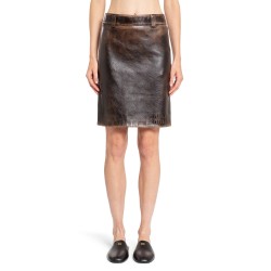 nappa leather skirt