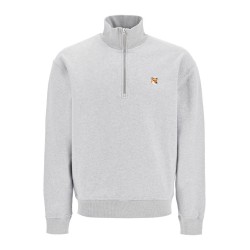 'half-zip sweatshirt with fox head