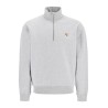 'half-zip sweatshirt with fox head