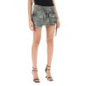 fay camouflage cargo mini skirt