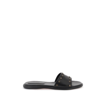 leather vikee slides