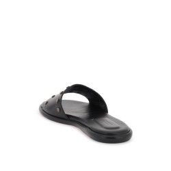 leather vikee slides