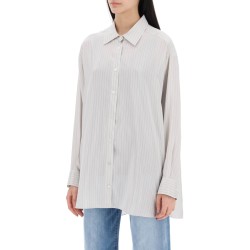 "striped silk luka shirt in