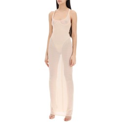 transparent dress with integrated bodysuit