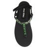 "jeweled flip-flop