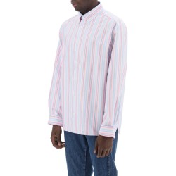 mathias striped oxford shirt