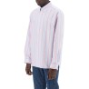 mathias striped oxford shirt