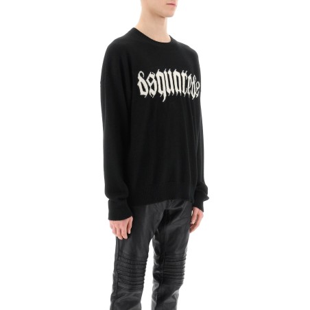 gothic logo sweater