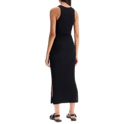 'ribbed jersey midi dress with nine