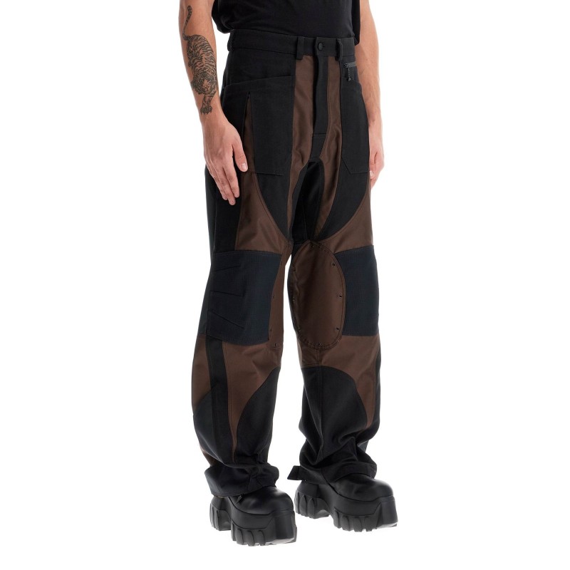 patchwork cargo pants with