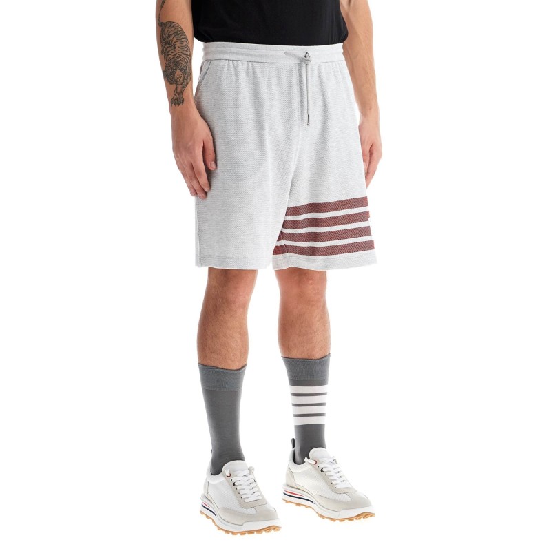 4-bar cotton bermuda shorts