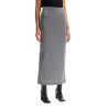 bicolor knit skirt