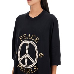 "peace & pearls t-shirt