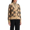 ered cashmere boxy cardigan with