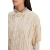 dazzling net short sleeve knit