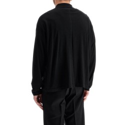 long-sleeved wool djon polo